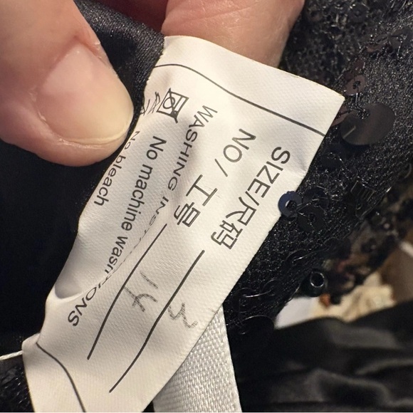 Black toddler formal tutu dress with sequins. - Picture 6 of 6